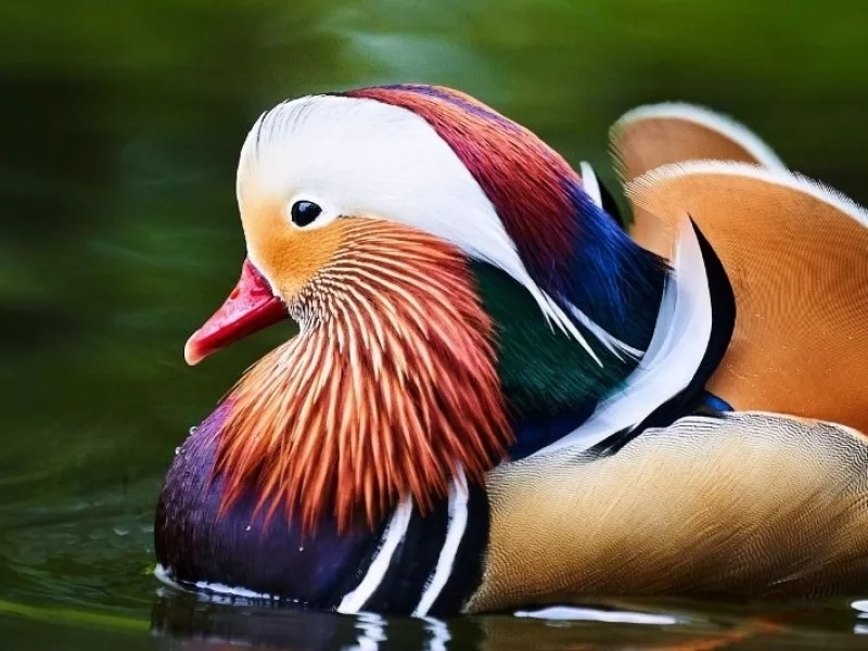 Wildlife: Flashes of Mandarin orange